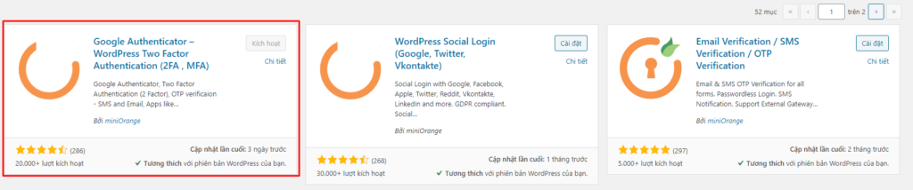 Bảo mật 2 lớp (2FA) trong WordPress